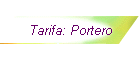 Tarifa: Portero